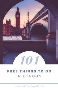 101 Free Things To Do In London