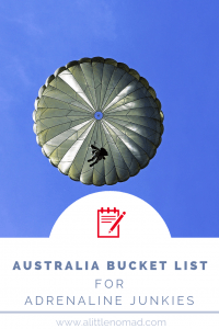 OMG - I want to try all of these activities. The perfect bucket list for adrenaline junkies going to Australia indeed!