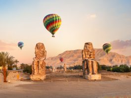 Hot Air Ballooning in Luxor, Egypt